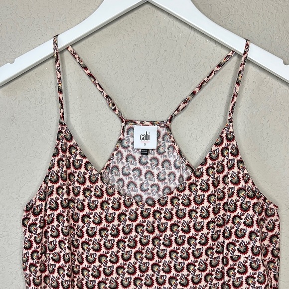 Cabi Poem Racerback Tile Print Cami Tank Top 5737 Size Small - Picture 3 of 13